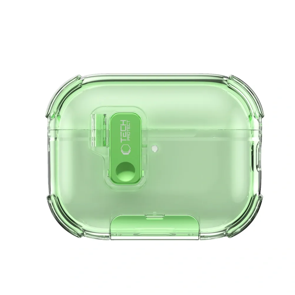 Apple AirPods Pro 3 Aizsargvāciņi un maciņi zaļš TECH-PROTECT BOUNCE PRO