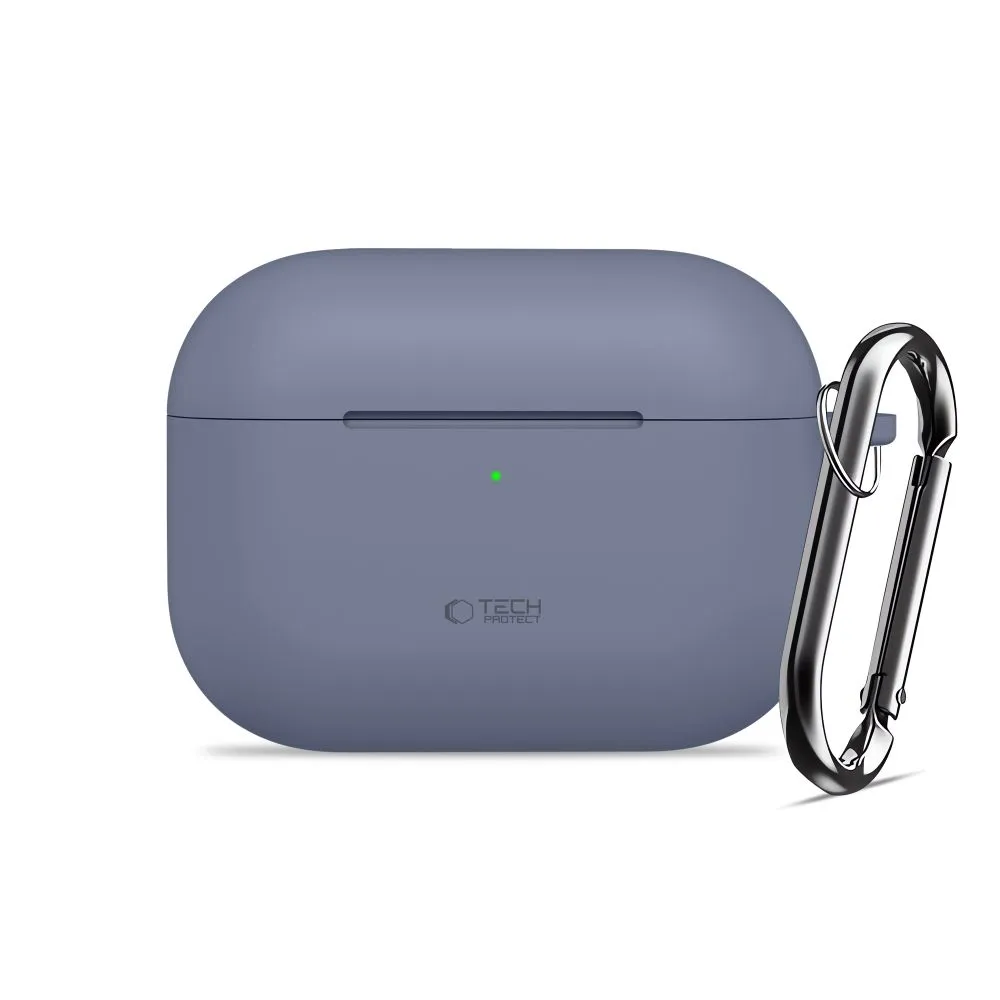 Apple AirPods Pro 3 suojakuori, suojakotelo sininen TECH-PROTECT SILICONE HOOK