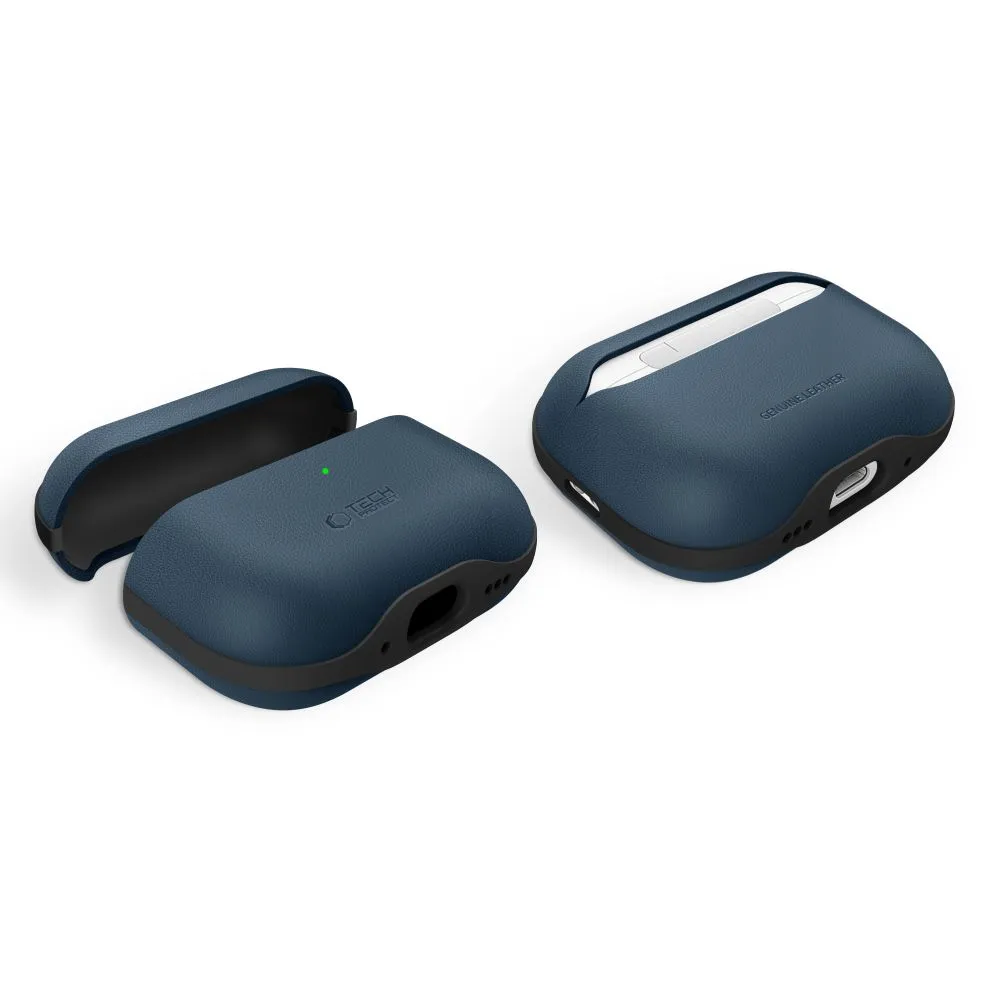 Apple AirPods Pro 3 Aizsargvāciņi un maciņi zils TECH-PROTECT NATURALFIT