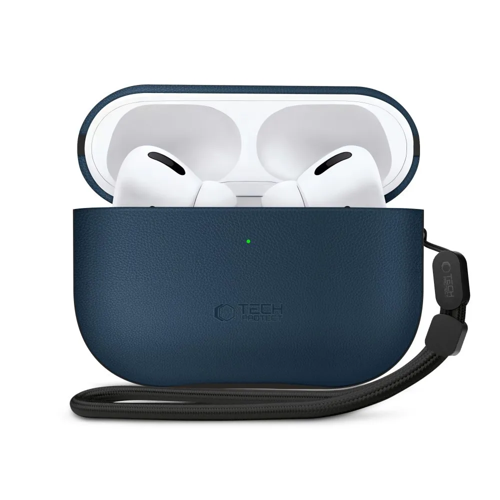 Apple AirPods Pro 3 Aizsargvāciņi un maciņi zils TECH-PROTECT NATURALFIT