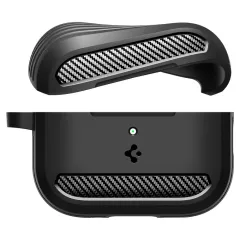 Apple AirPods Pro 3 suojakuori, suojakotelo musta SPIGEN RUGGED ARMOR