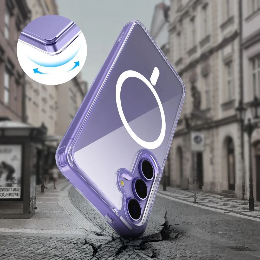 Samsung Galaxy S25 FE чехол прозрачный TECH-PROTECT FLEXAIR HYBRID MAGSAFE