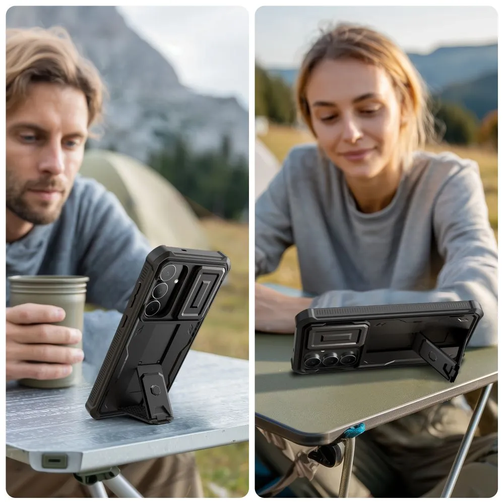 Samsung Galaxy S25 FE vāciņš melns TECH-PROTECT KEVLAR CAM+