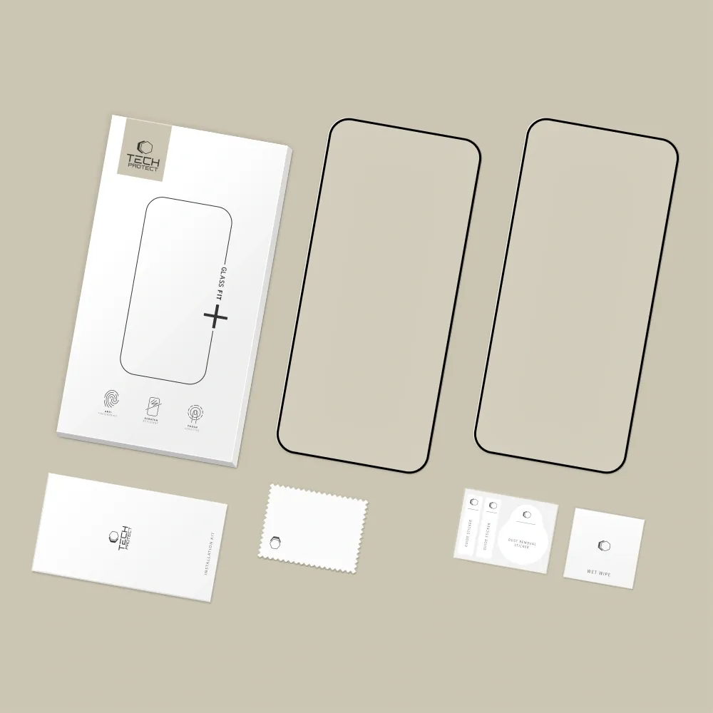 Xiaomi RedMi Redmi 15 4G / 5G skärmskydd  TECH-PROTECT GLASS FIT+ 2-PACK