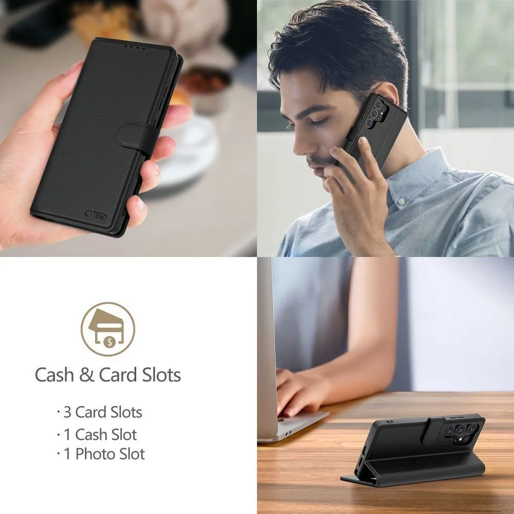 Xiaomi 15 15T fodral svart TECH-PROTECT WALLET