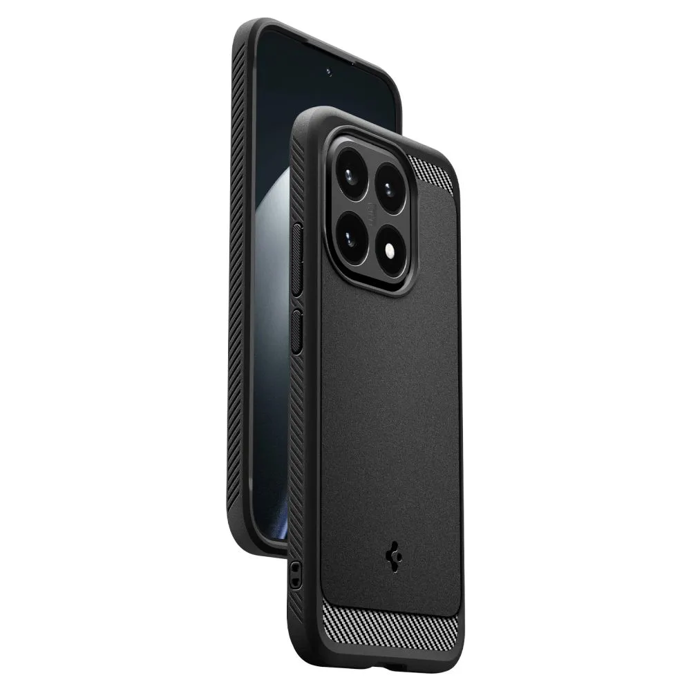 Xiaomi 15 15T Telefona vāciņš melns SPIGEN RUGGED ARMOR