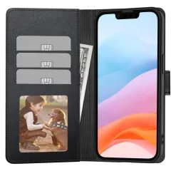 Xiaomi 15 15T fodral svart TECH-PROTECT WALLET