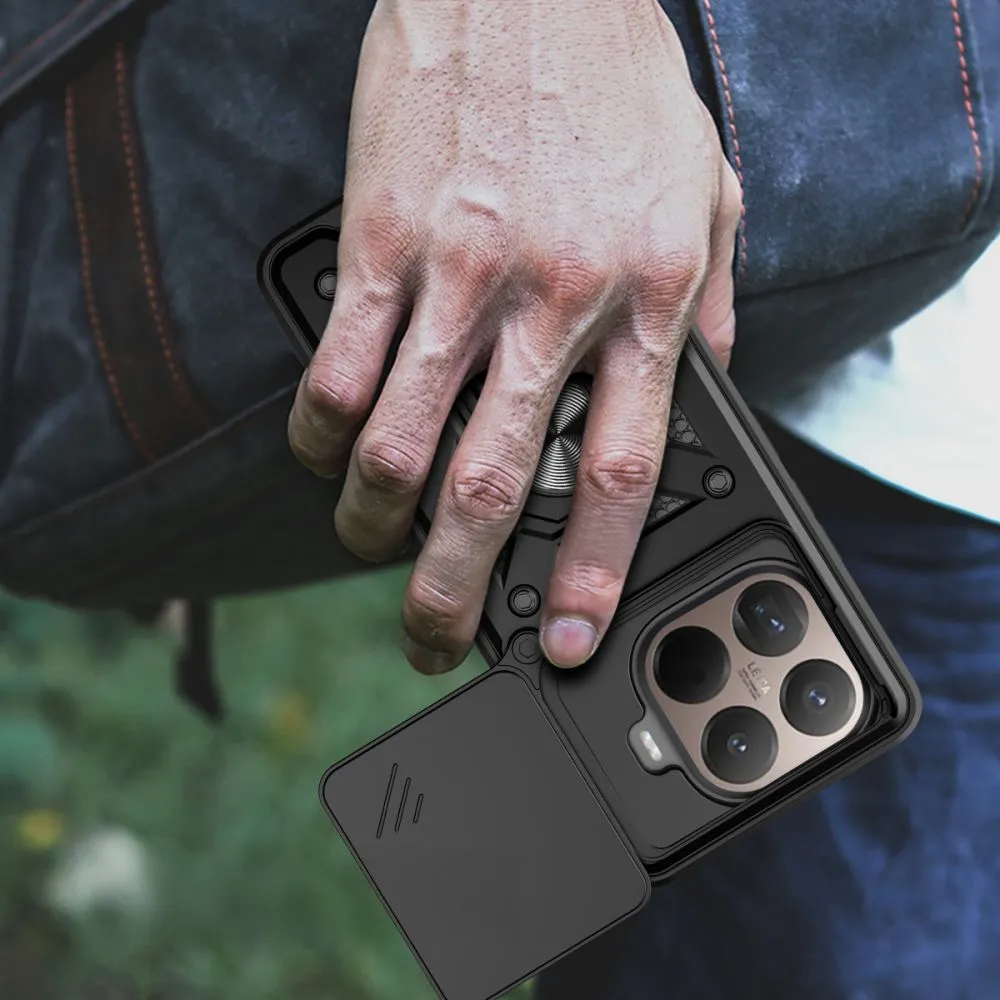 Xiaomi 15 15T Pro dėklas Juoda TECH-PROTECT CAMSHIELD PRO