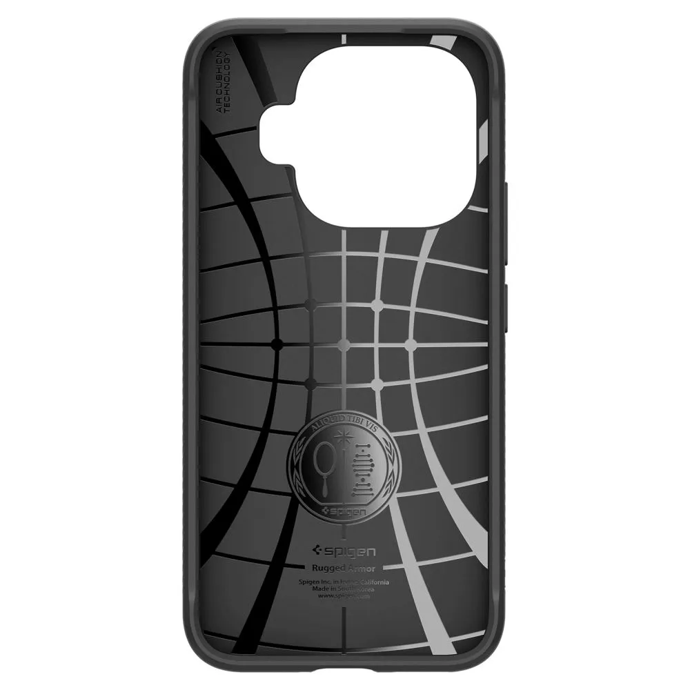 Xiaomi 15 15T Pro Telefona vāciņš melns SPIGEN RUGGED ARMOR