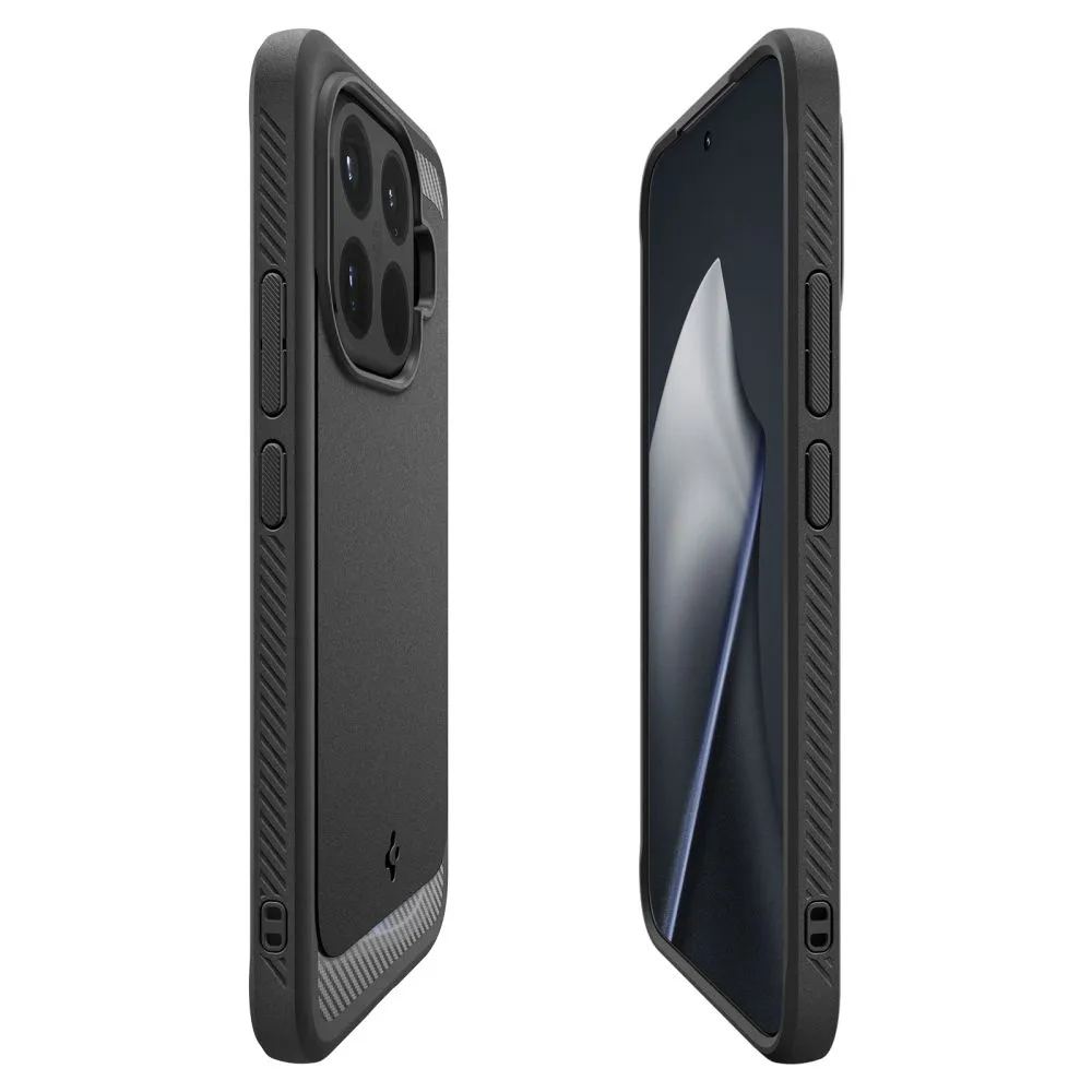 Xiaomi 15 15T Pro Telefona vāciņš melns SPIGEN RUGGED ARMOR