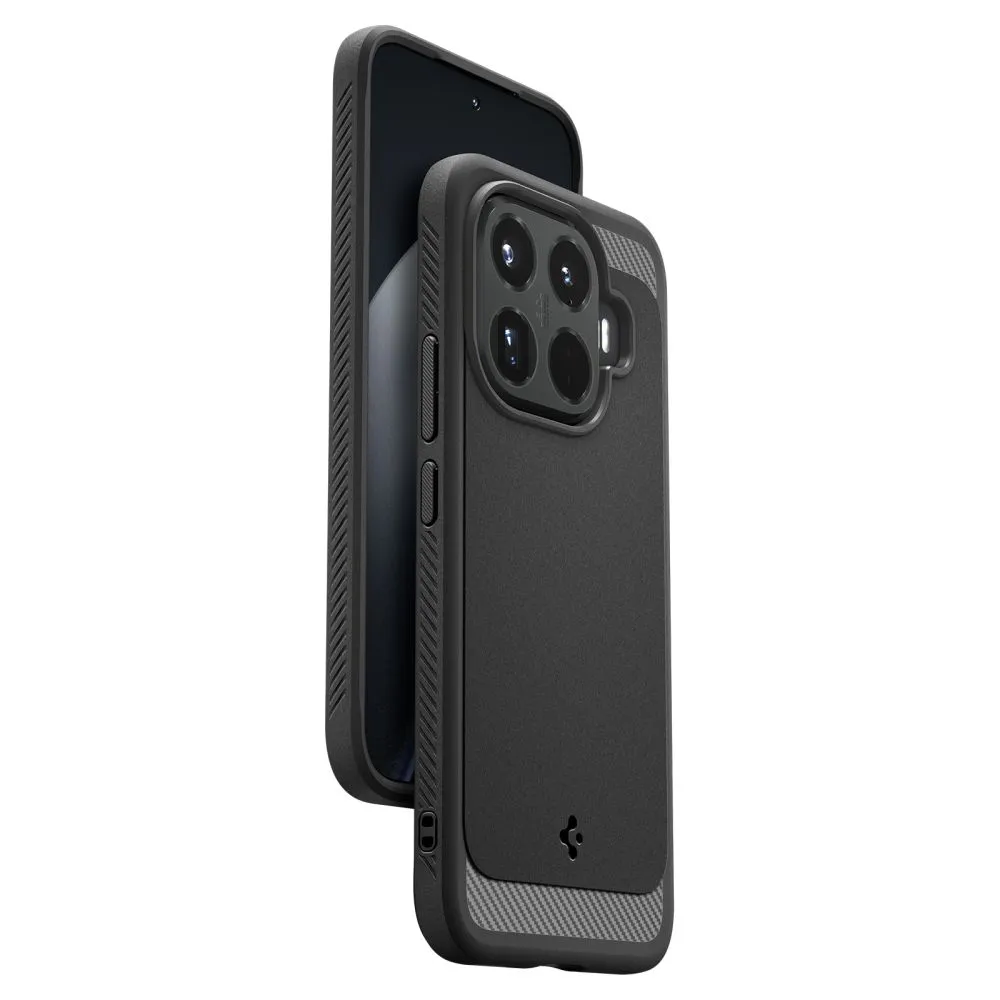 Xiaomi 15 15T Pro Telefona vāciņš melns SPIGEN RUGGED ARMOR