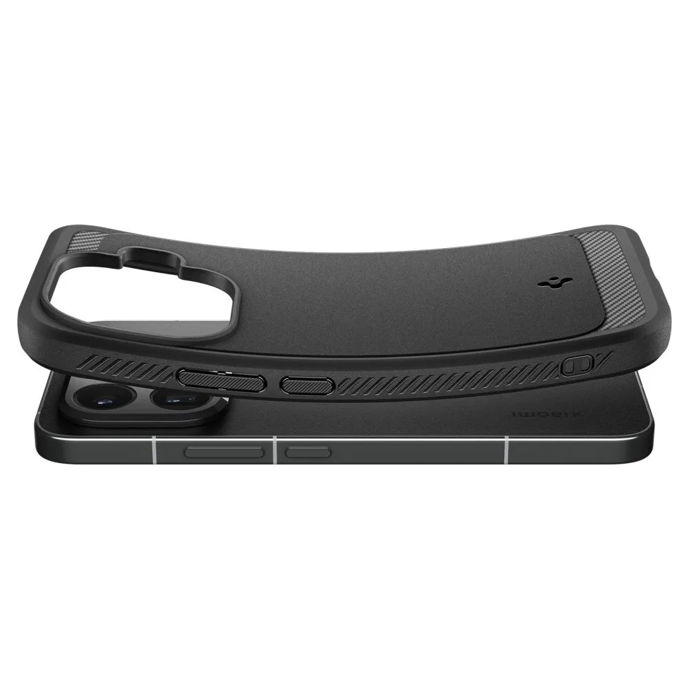 Xiaomi 15 15T Pro Telefona vāciņš melns SPIGEN RUGGED ARMOR