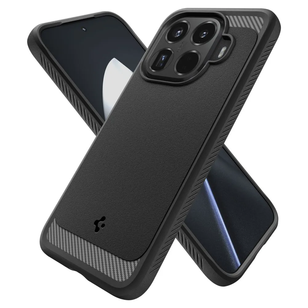 Xiaomi 15 15T Pro Telefona vāciņš melns SPIGEN RUGGED ARMOR