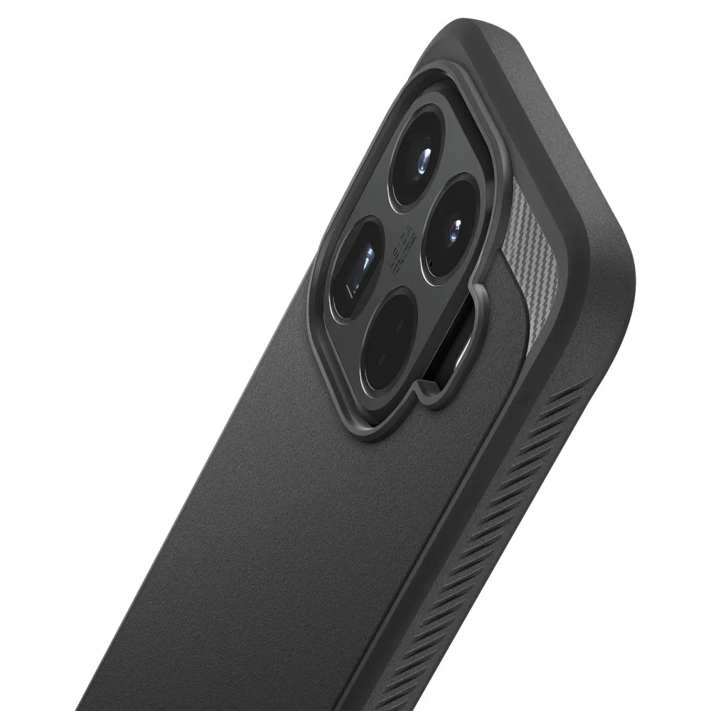 Xiaomi 15 15T Pro Telefona vāciņš melns SPIGEN RUGGED ARMOR