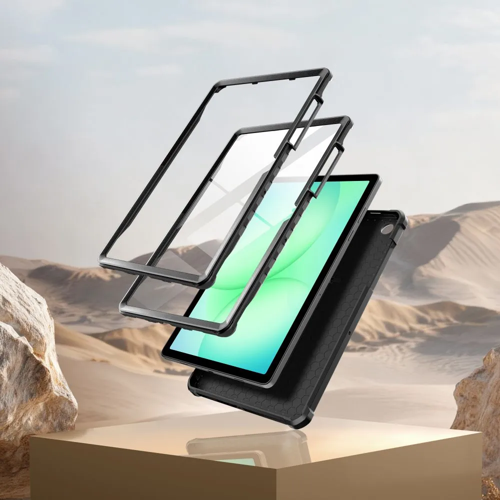 Samsung Galaxy Tab A11 Plus 11.0 Planšetes vāciņš melns TECH-PROTECT KEVLAR PRO