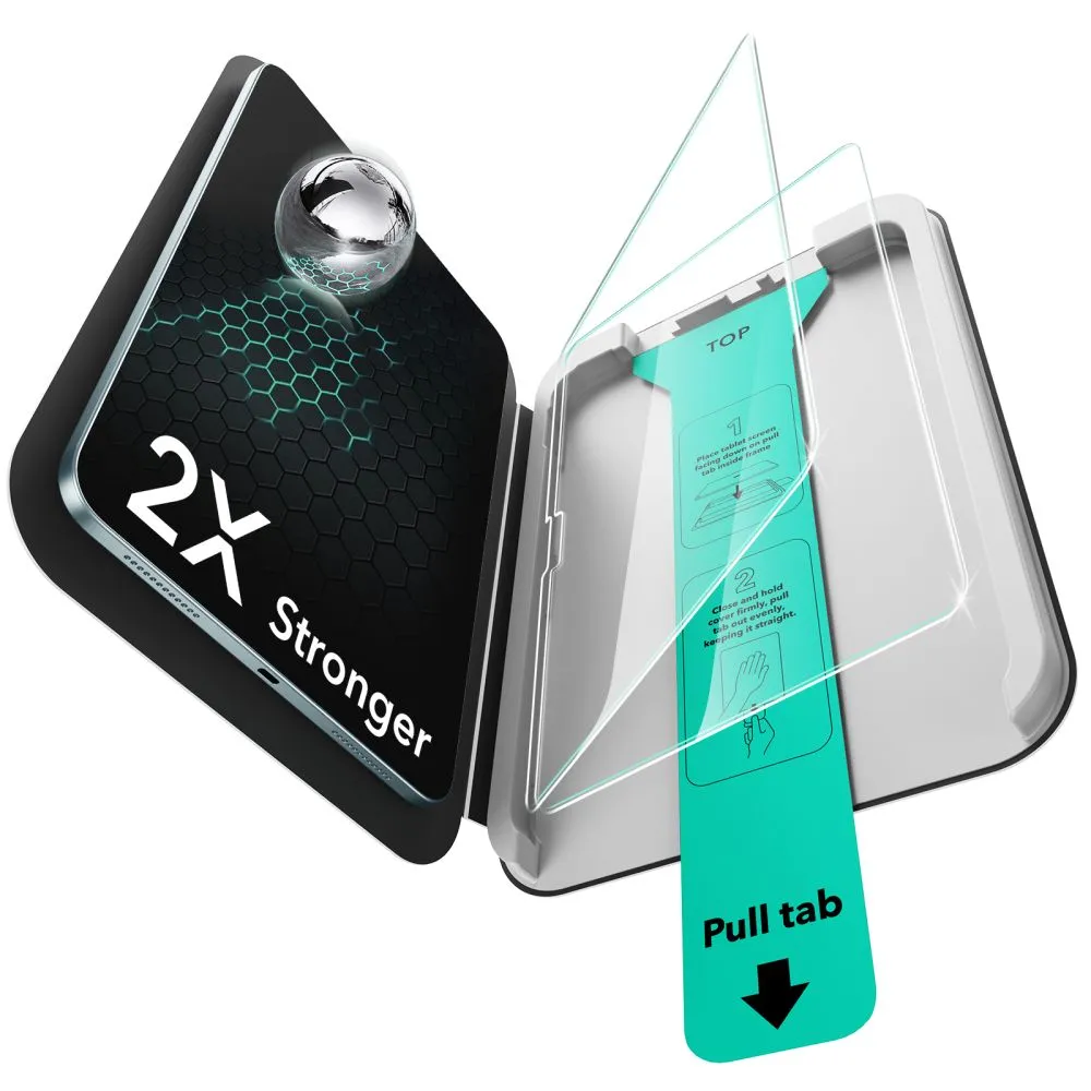 Apple iPad Pro 11 (2025) tahvelarvuti ekraani kaitseklaas ESR ULTRAFIT TEMPERED GLASS 2-PACK