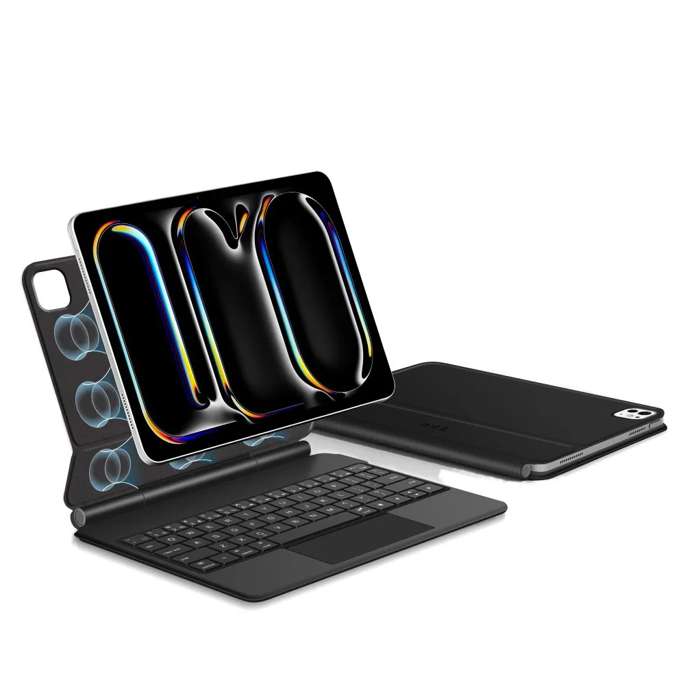 Apple iPad Pro 11 (2025) Planšetes maciņš melns TECH-PROTECT SMARTCASE MAGNETIC + KEYBOARD