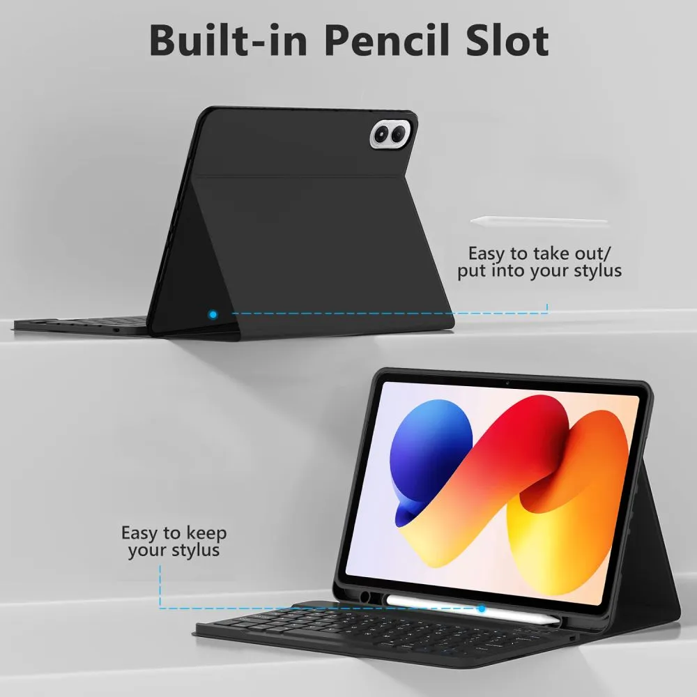 Xiaomi RedMi Pad 2 Pro 12.1 Planšetes maciņš melns TECH-PROTECT SC PEN + KEYBOARD