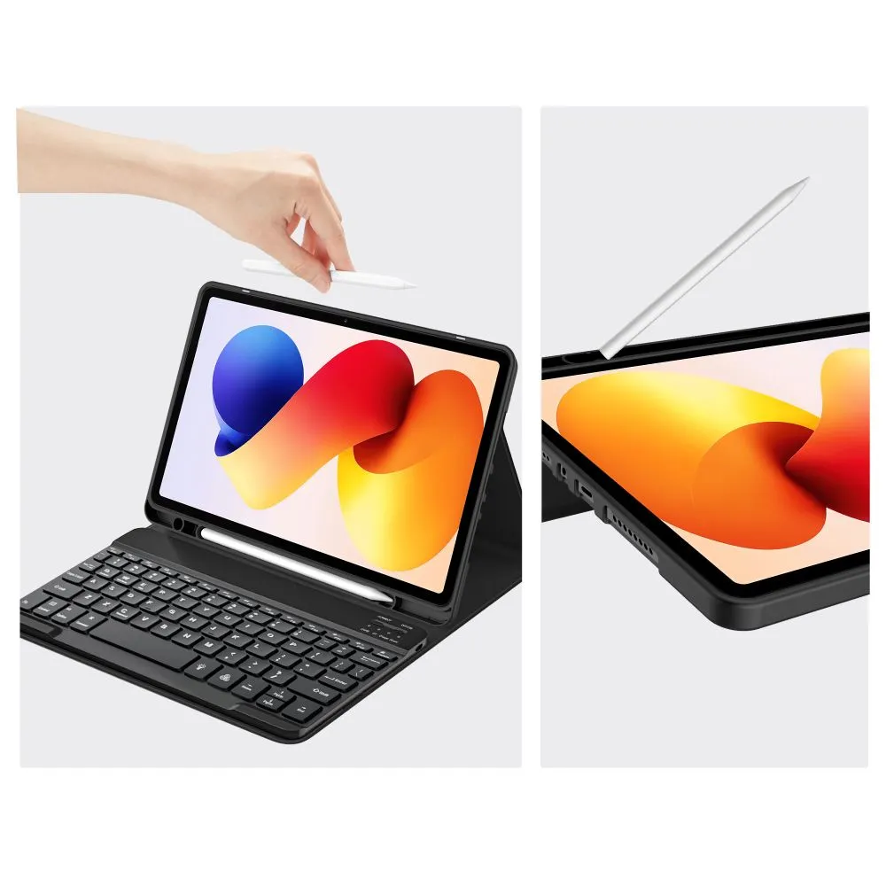 Xiaomi RedMi Pad 2 Pro 12.1 Planšetes maciņš melns TECH-PROTECT SC PEN + KEYBOARD