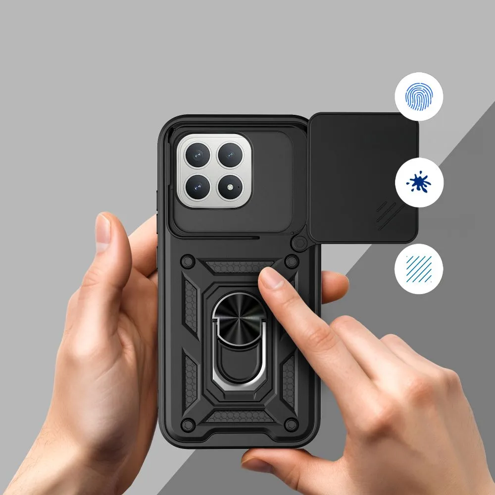 Xiaomi Poco F8 Pro Telefona vāciņš melns TECH-PROTECT CAMSHIELD PRO