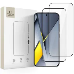 Poco Poco F8 Pro Aizsargstikls TECH-PROTECT GLASS FIT+ 2-PACK Xiaomi Poco F8 Pro