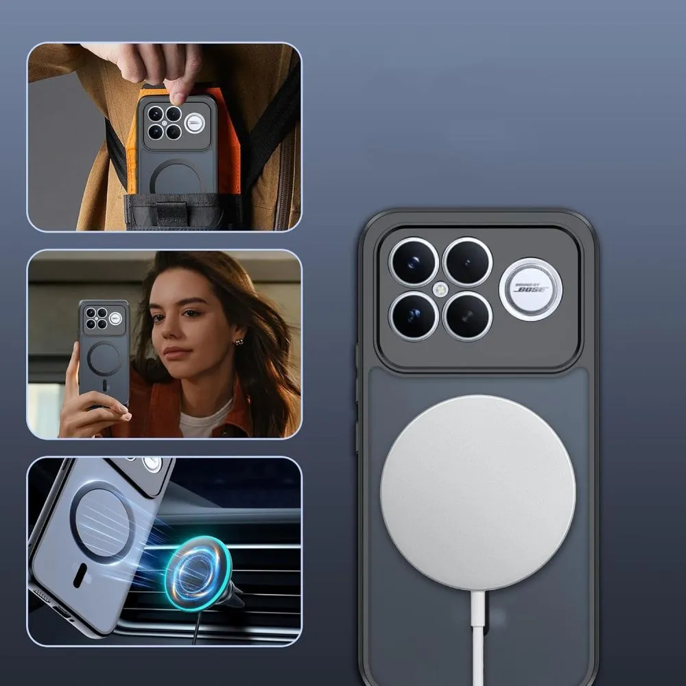 Xiaomi Poco F8 Ultra Telefona vāciņš melns TECH-PROTECT MAGMAT MAGSAFE