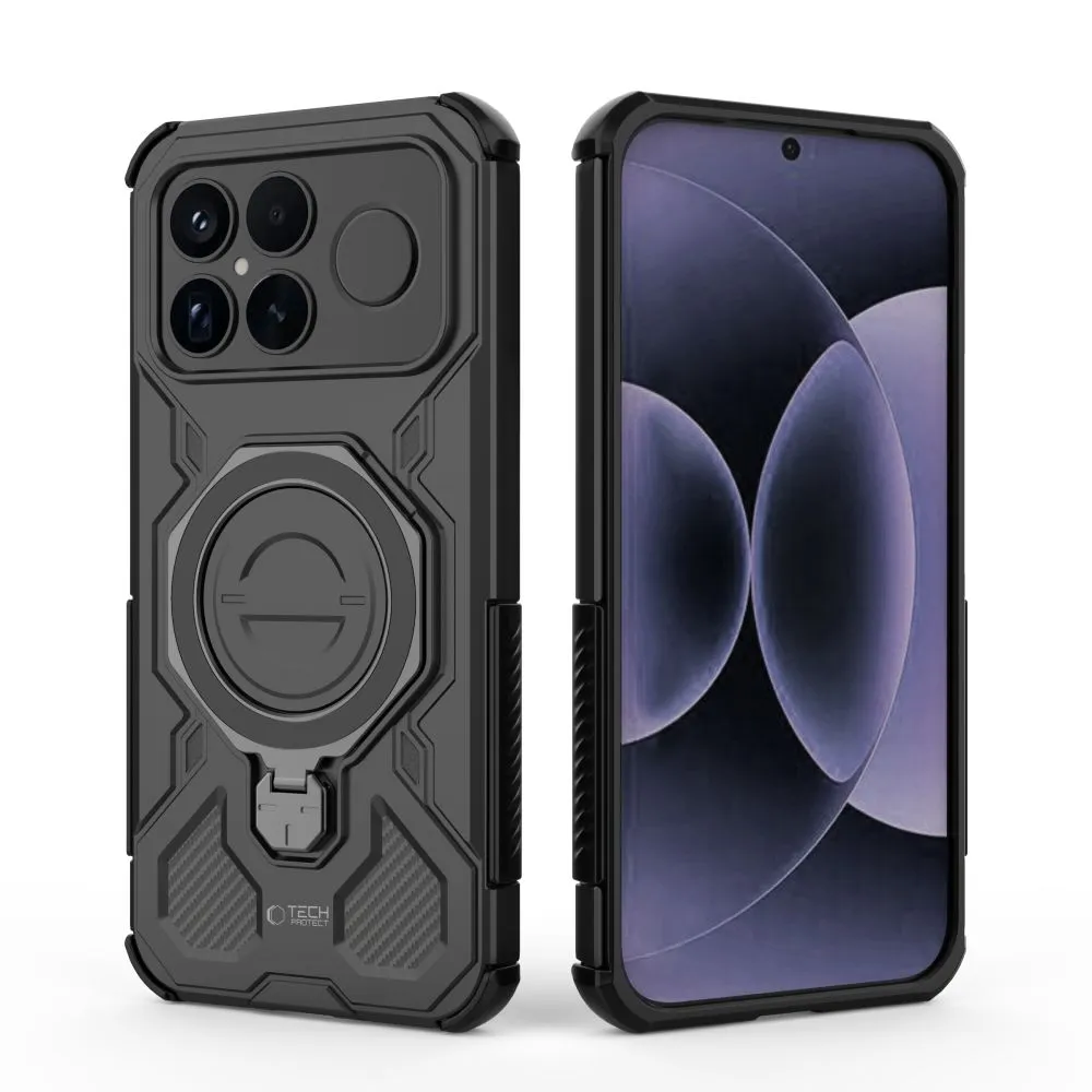Xiaomi Poco F8 Ultra Telefona vāciņš melns TECH-PROTECT TACTICSTAND MAGSAFE