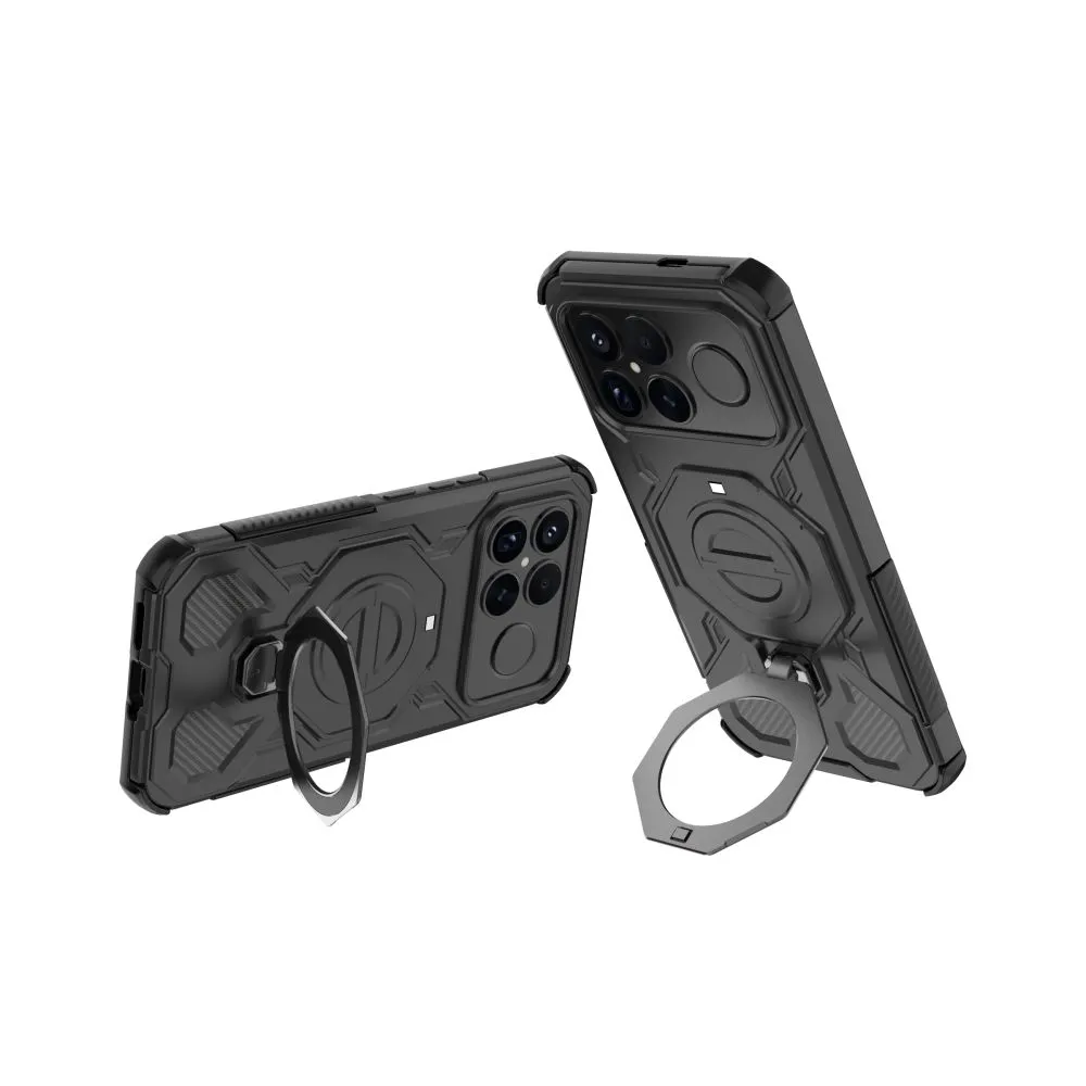 Xiaomi Poco F8 Ultra Telefona vāciņš melns TECH-PROTECT TACTICSTAND MAGSAFE
