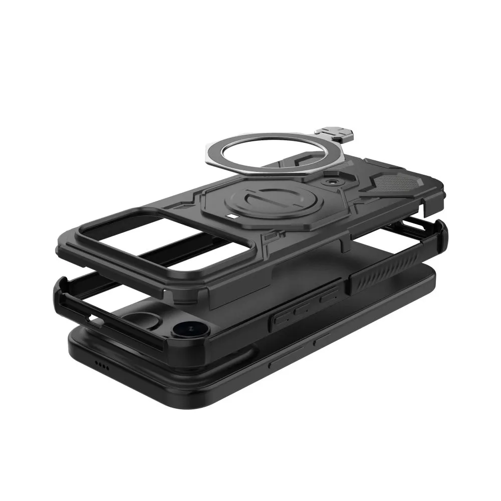 Xiaomi Poco F8 Ultra Telefona vāciņš melns TECH-PROTECT TACTICSTAND MAGSAFE