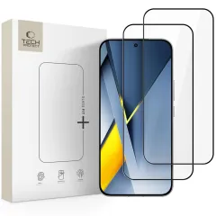 Poco Poco F8 Ultra Aizsargstikls TECH-PROTECT GLASS FIT+ 2-PACK Xiaomi Poco F8 Ultra