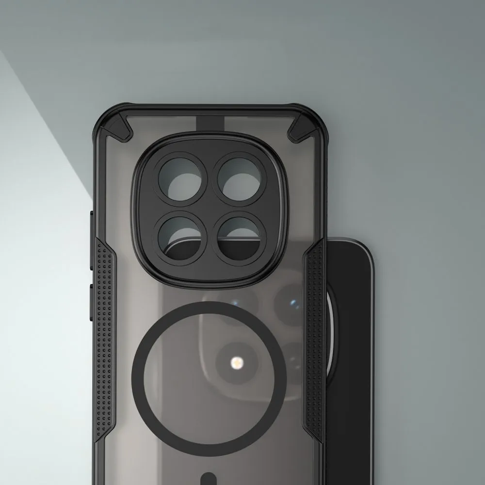 Xiaomi RedMi Note 15 Pro 5G Telefona vāciņš melns TECH-PROTECT RUGGED SHIELD MAGSAFE
