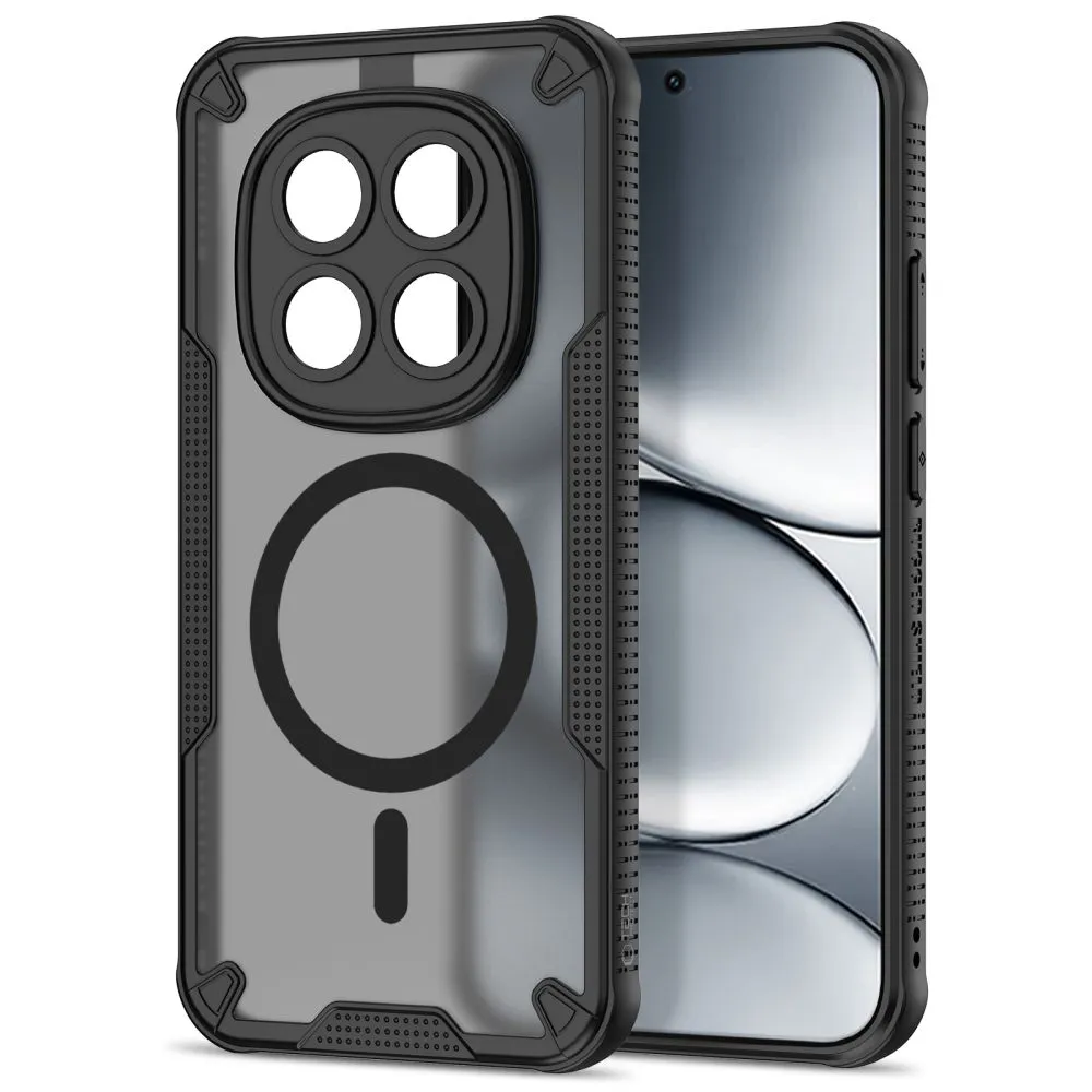 Xiaomi RedMi Note 15 Pro 5G Telefona vāciņš melns TECH-PROTECT RUGGED SHIELD MAGSAFE