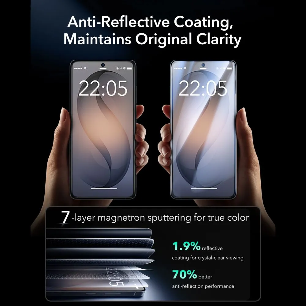 Samsung Galaxy S26 Ultra Aizsargstikls  ESR ULTRAFIT ARMORITE TEMPERED GLASS 2-PACK