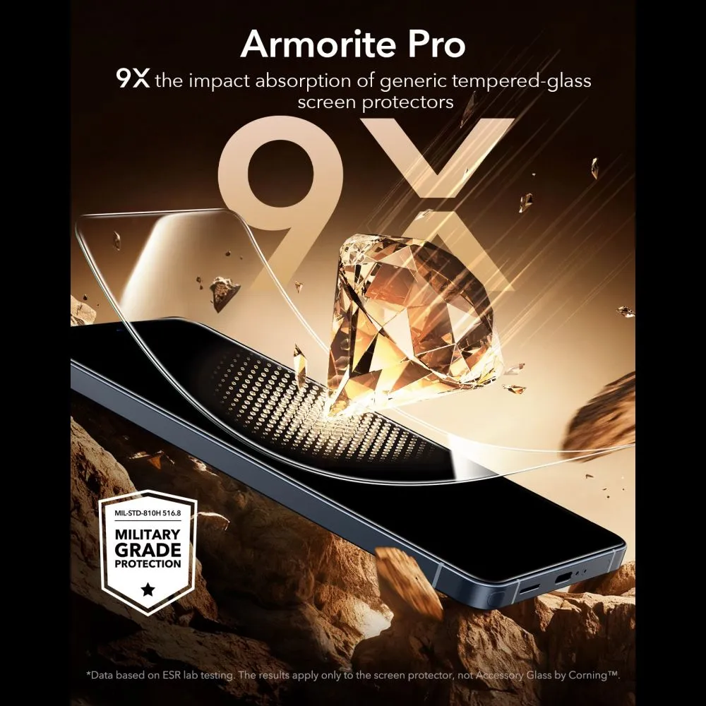 Samsung Galaxy S26 Ultra Aizsargstikls  ESR ULTRAFIT ARMORITE PRO TEMPERED GLASS