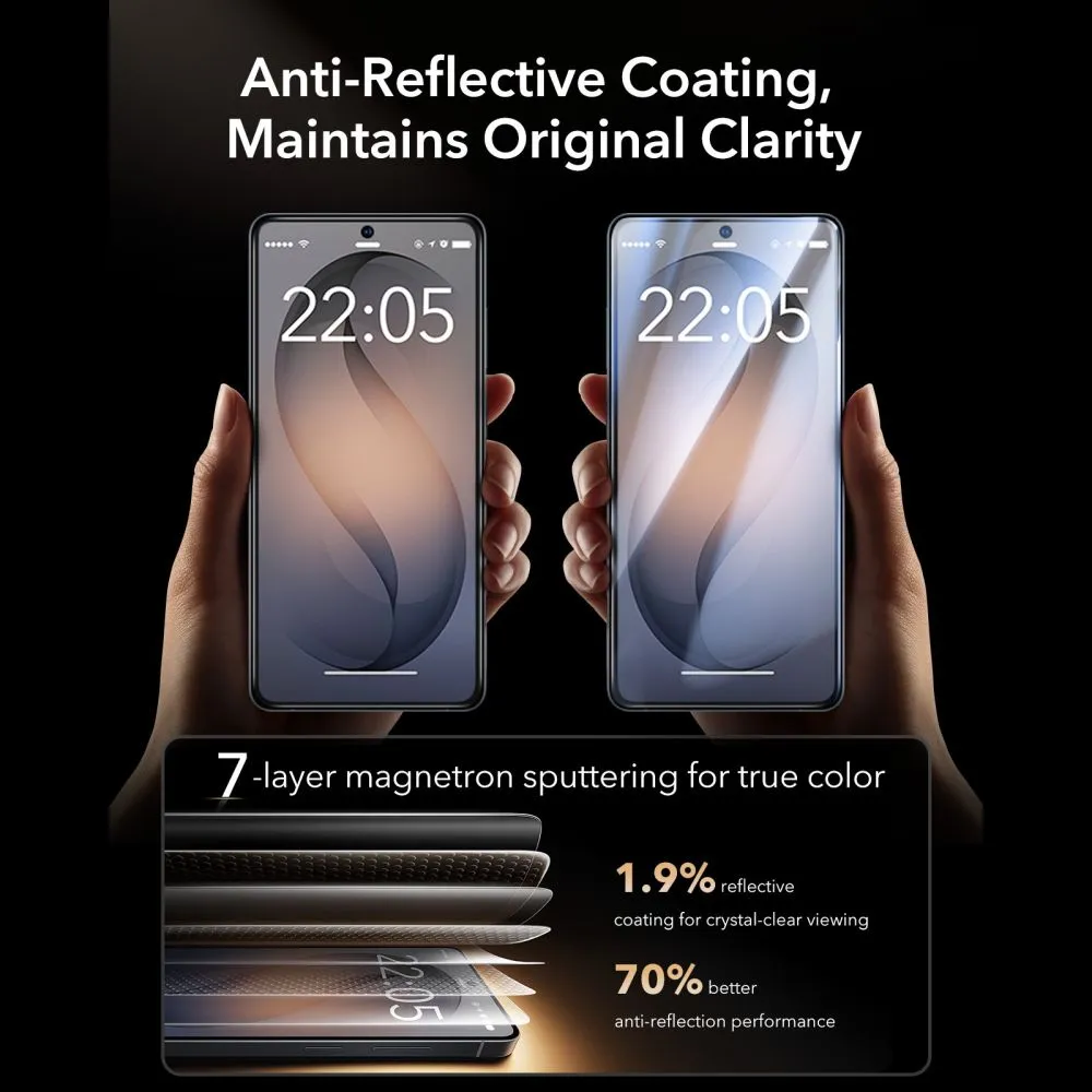 Samsung Galaxy S26 Ultra Aizsargstikls  ESR ULTRAFIT ARMORITE PRO TEMPERED GLASS