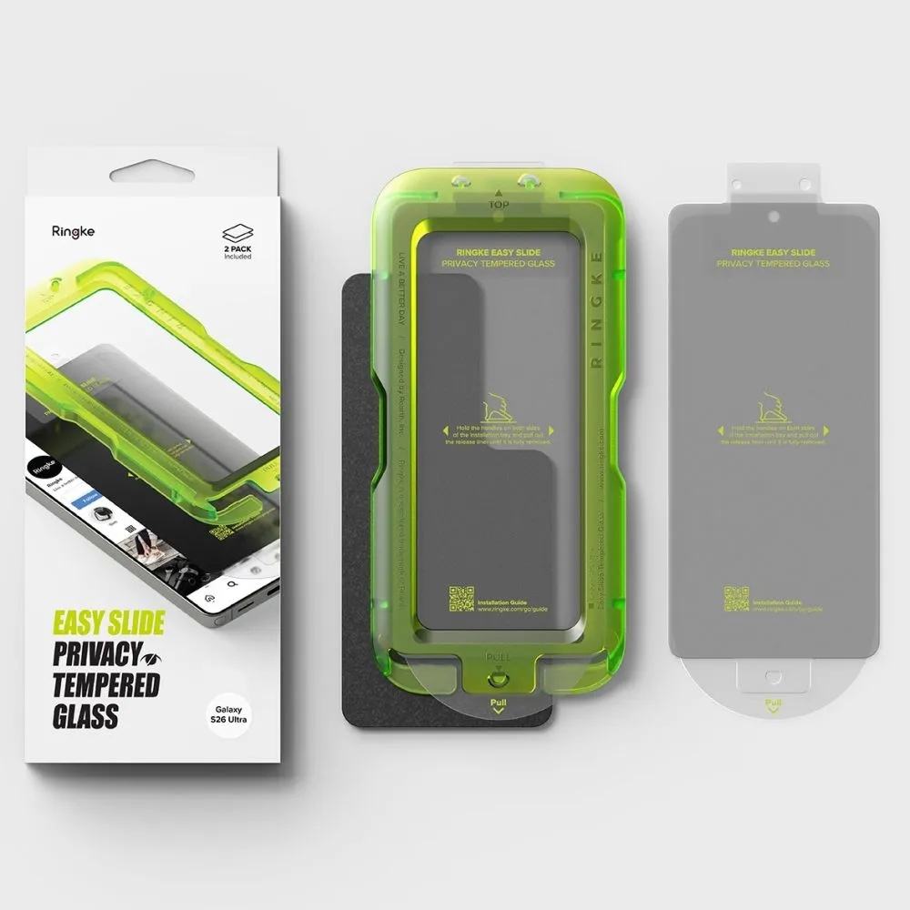 Samsung Galaxy S26 Ultra Aizsargstikls  RINGKE EASY SLIDE PRIVACY 2-PACK