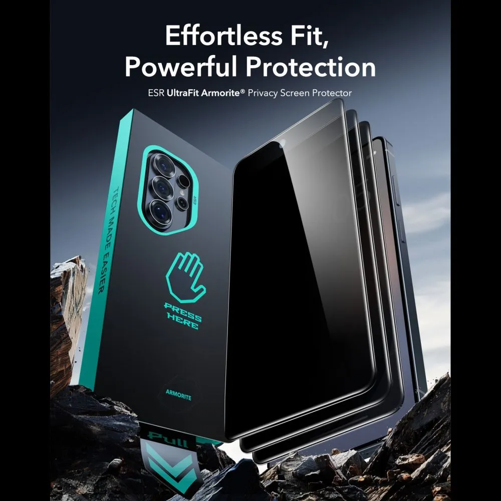 Samsung Galaxy S26 Ultra Aizsargstikls  ESR ULTRAFIT ARMORITE TEMPERED GLASS PRIVACY