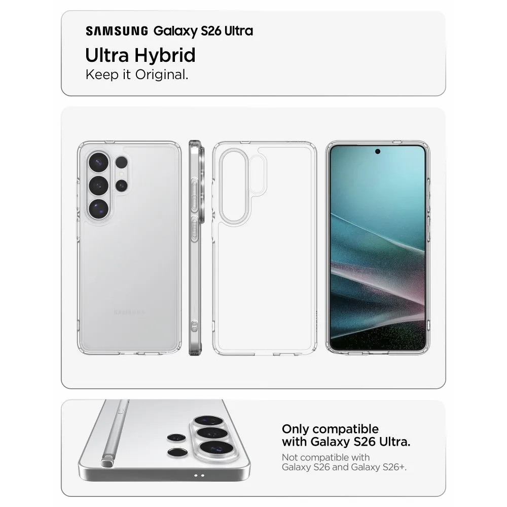Samsung Galaxy S26 Ultra Telefona vāciņš caurspīdīgs SPIGEN ULTRA HYBRID