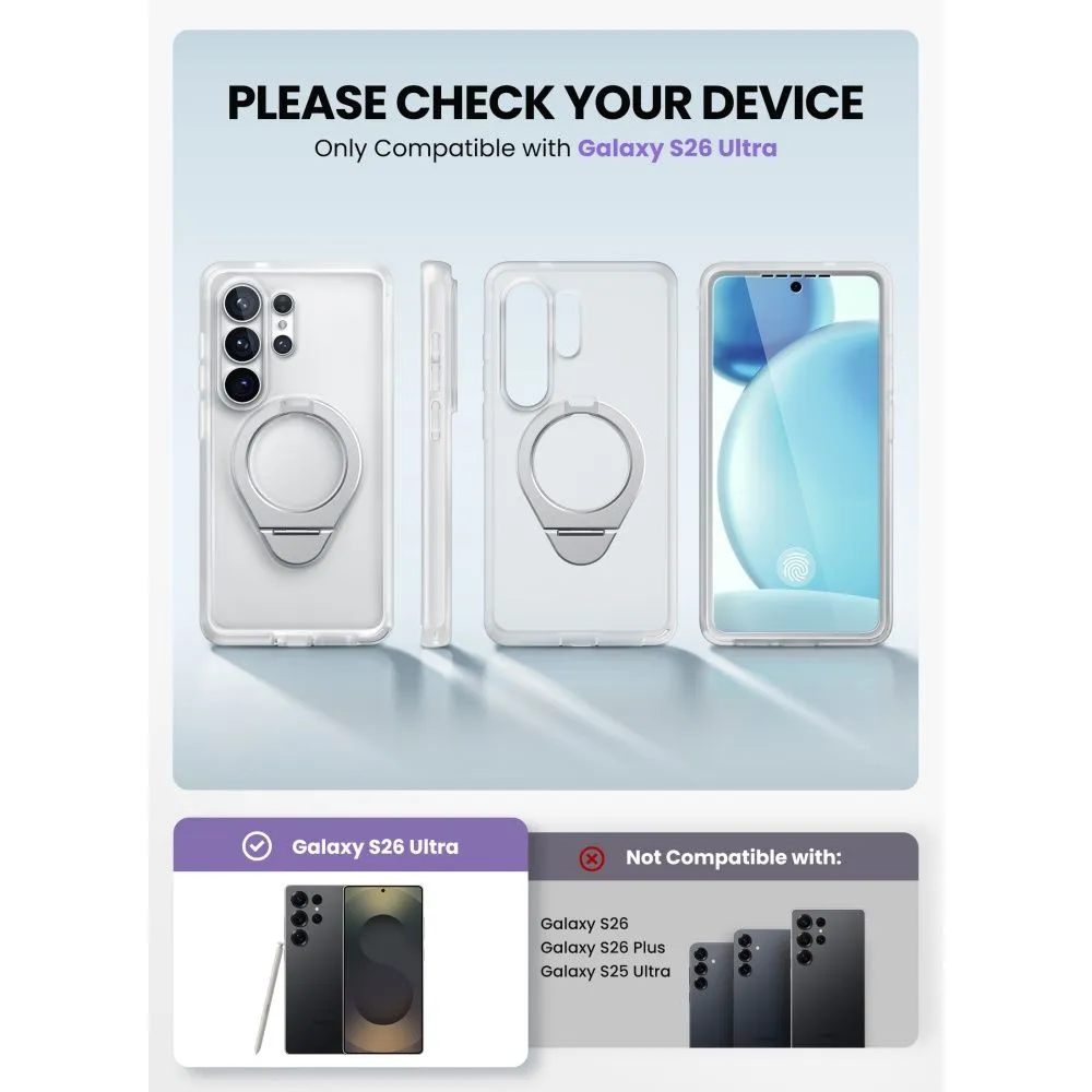 Samsung Galaxy S26 Ultra Telefona vāciņš caurspīdīgs SUPCASE COSMO MAG MAGSAFE