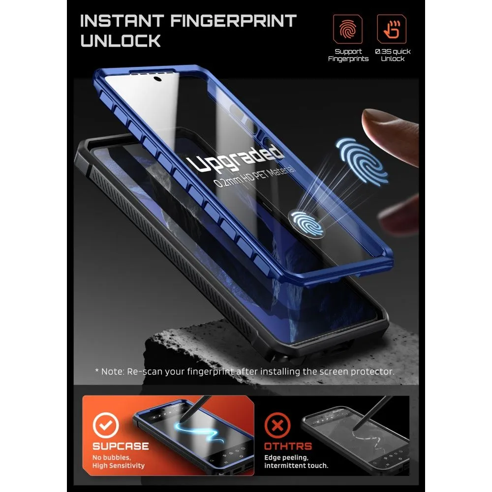 Samsung Galaxy S26 Ultra Telefona vāciņš melns SUPCASE UNICORN BEETLE PRO & TEMPERED GLASS 2-PACK