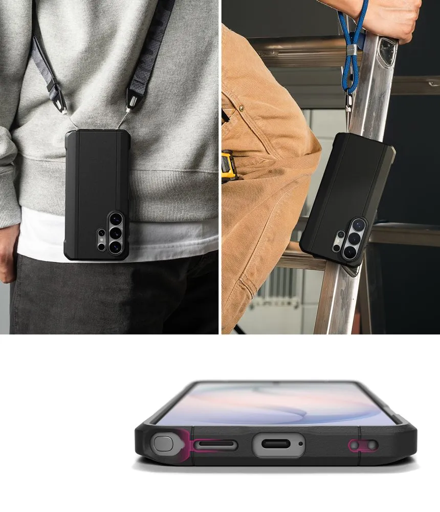 Samsung Galaxy S26 Ultra Telefona vāciņš melns RINGKE ONYX ALFA