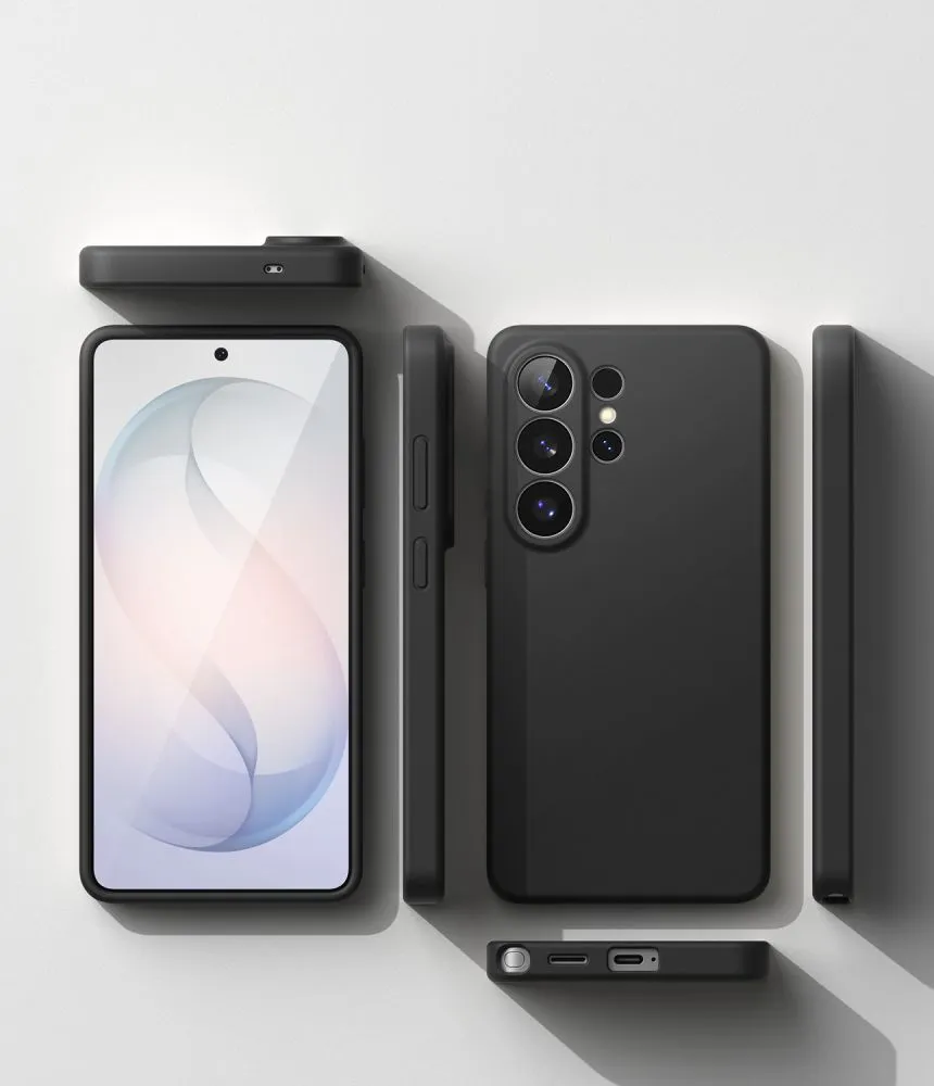 Samsung Galaxy S26 Ultra Telefona vāciņš melns RINGKE SILICONE MAGNETIC MAGSAFE