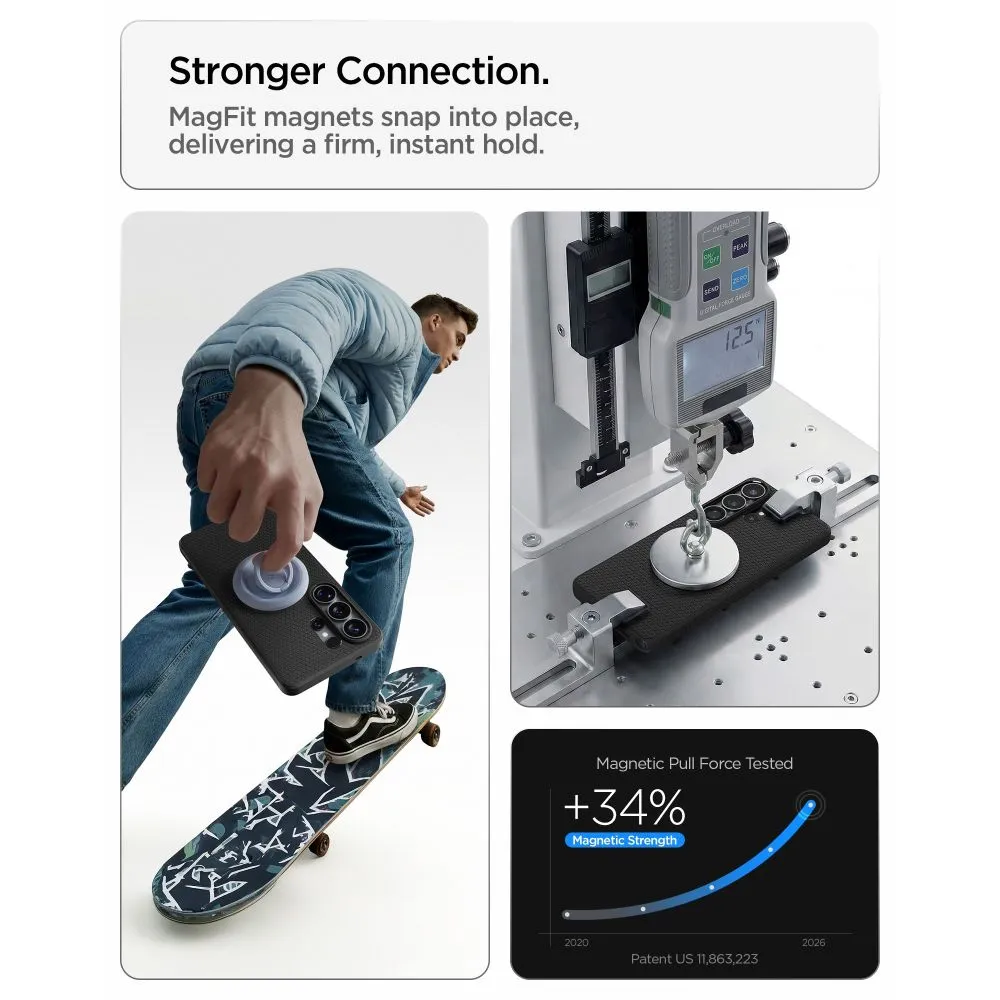 Samsung Galaxy S26 Ultra Telefona vāciņš melns SPIGEN LIQUID AIR MAG MAGSAFE