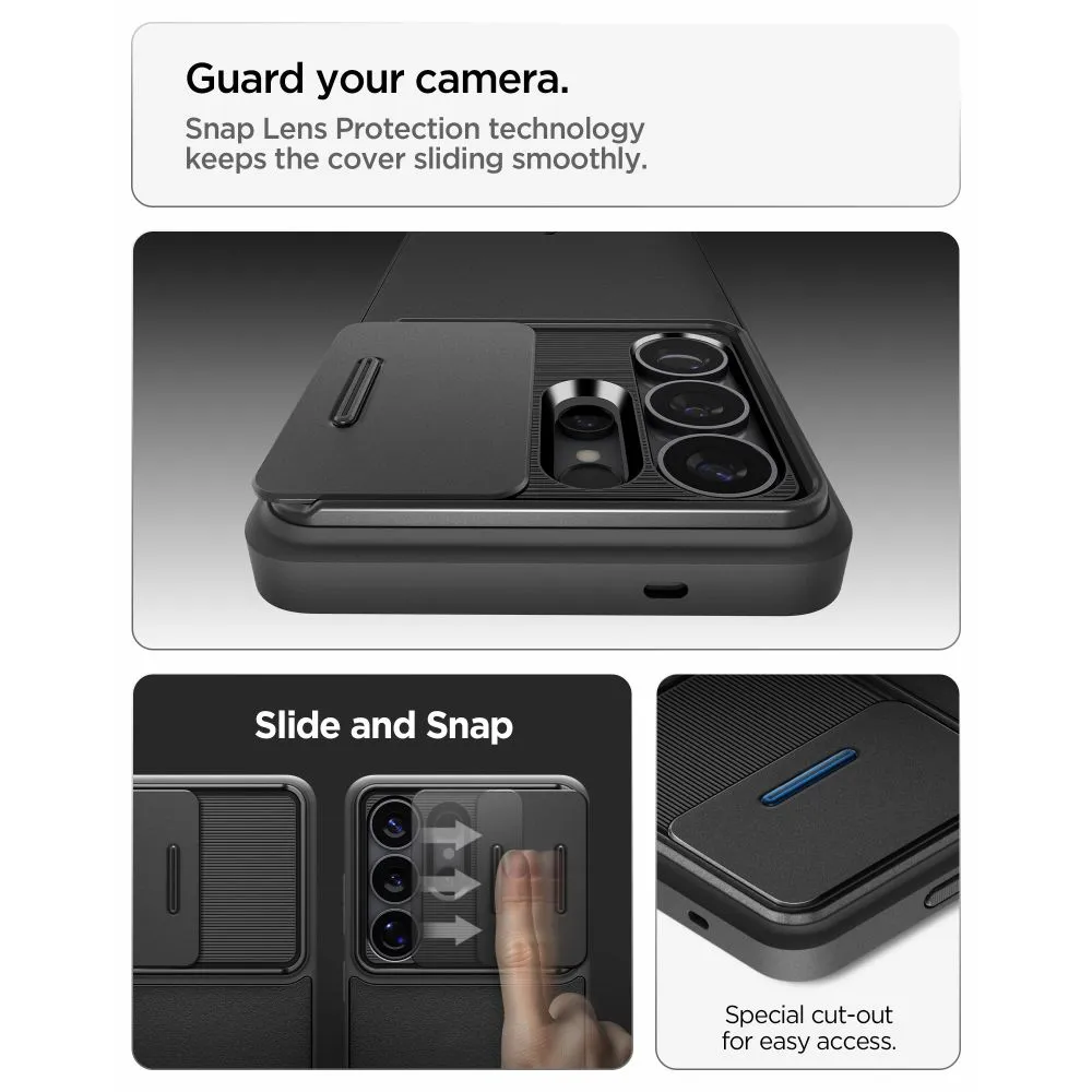 Samsung Galaxy S26 Ultra Telefona vāciņš melns SPIGEN OPTIK ARMOR