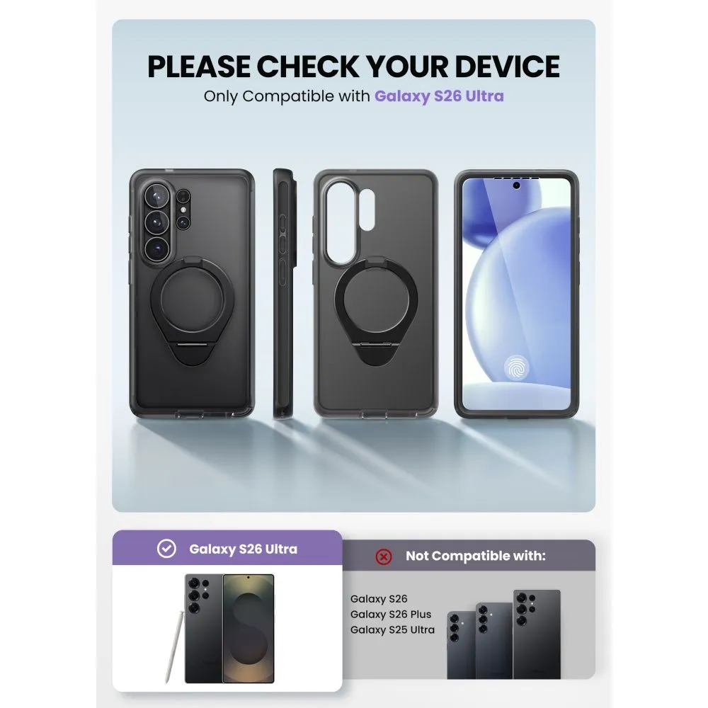 Samsung Galaxy S26 Ultra Telefona vāciņš melns SUPCASE COSMO MAG MAGSAFE