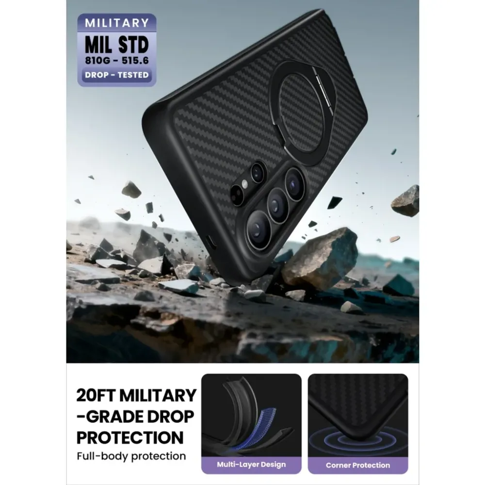 Samsung Galaxy S26 Ultra Telefona vāciņš melns SUPCASE COSMO MAG MAGSAFE