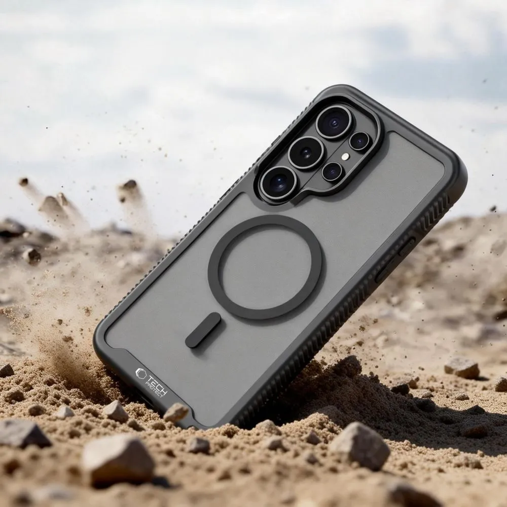Samsung Galaxy S26 Ultra Telefona vāciņš melns TECH-PROTECT DEFENSE MAGSAFE