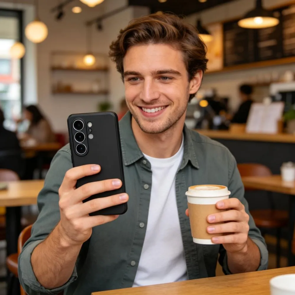 Samsung Galaxy S26 Ultra Telefona vāciņš melns TECH-PROTECT SILICONE MAGSAFE