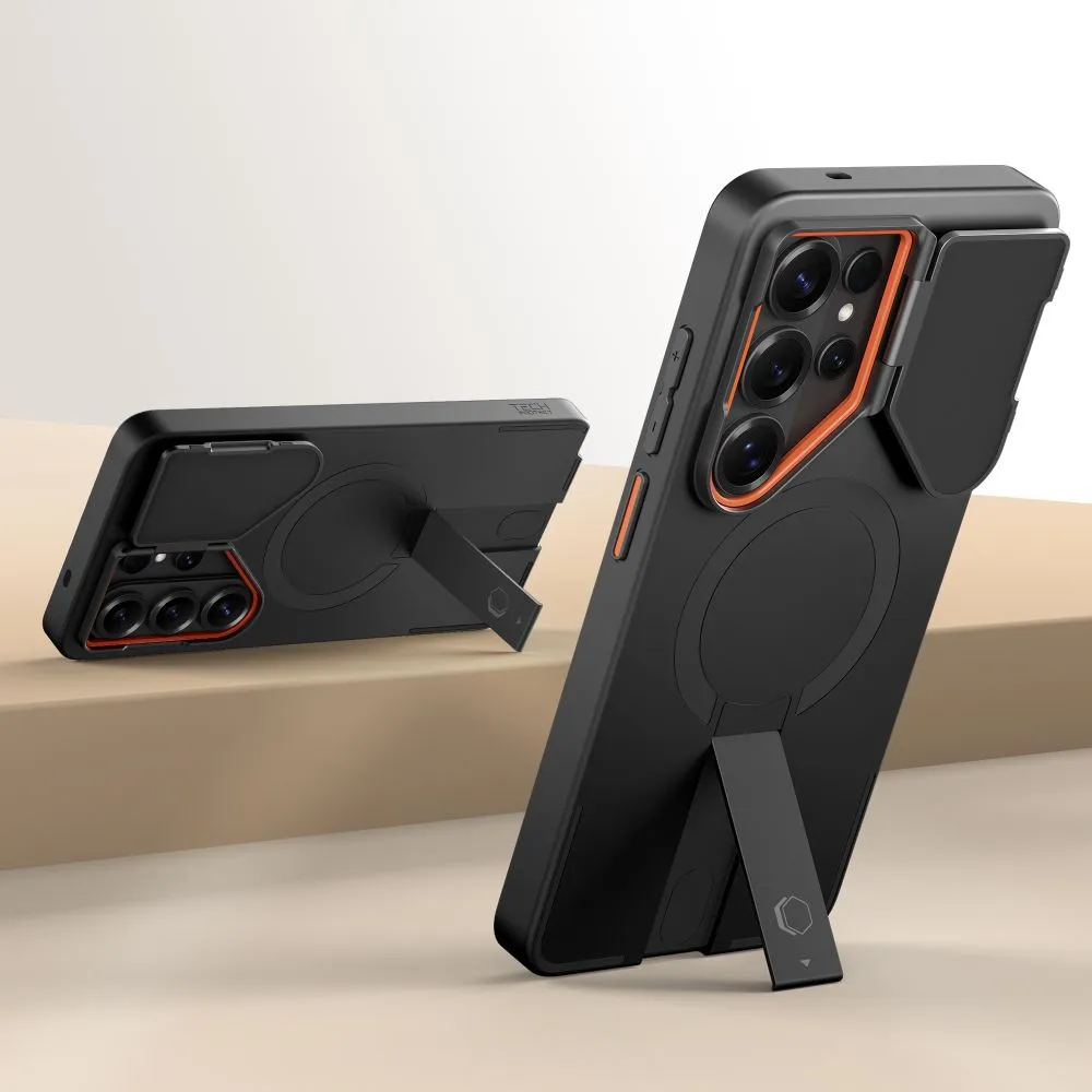 Samsung Galaxy S26 Ultra Telefona vāciņš melns TECH-PROTECT KEVLAR AURA MAGSAFE