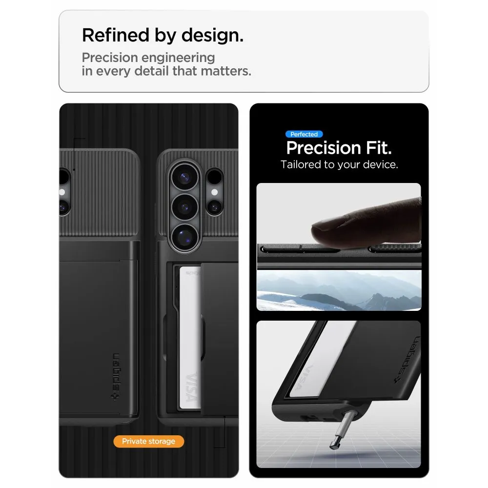 Samsung Galaxy S26 Ultra Telefona vāciņš melns SPIGEN SLIM ARMOR CS